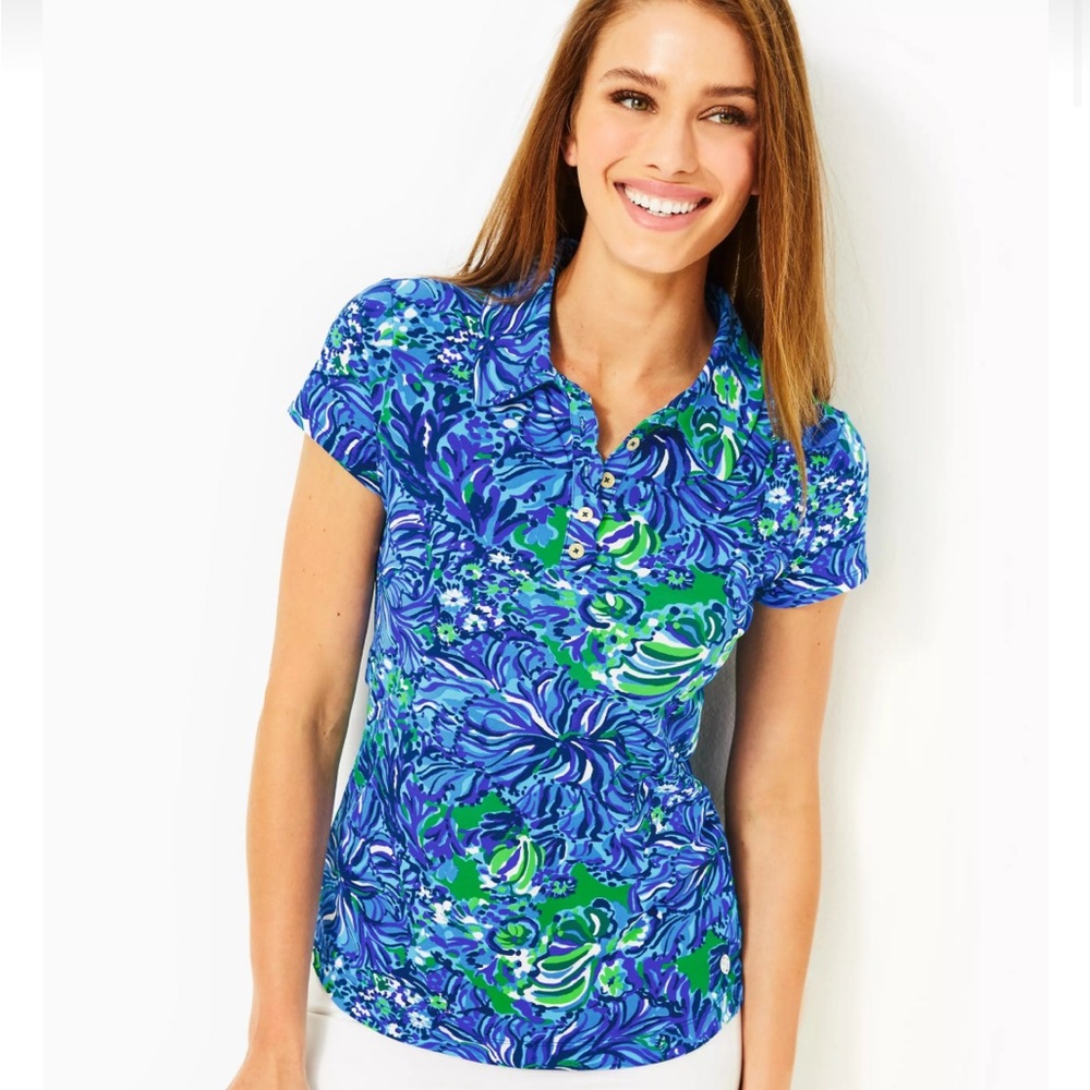 Lily Pulitzer Frida Scallop Polo